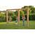 Balançoire double en bois avec barre fixe 369cm pour jardin Naturel 4 - vertbaudet enfant 