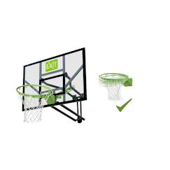 Jouet-Jeux de plein air-Panneau de basket avec cercle dunk pour jardin enfant