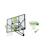 Panneau de basket avec cercle dunk pour jardin enfant Vert/noir 1 - vertbaudet enfant 