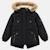 Parka fille imprimée Noir+Rose 4 - vertbaudet enfant 