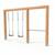 Balançoire double en bois avec barre fixe 369cm pour jardin Naturel 1 - vertbaudet enfant 