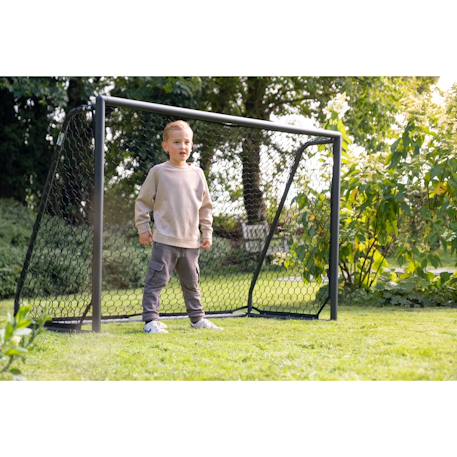 But de football en aluminium léger 180x120cm pour jardin Blanc+Noir 8 - vertbaudet enfant 