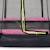 Trampoline enterré rond ø183cm avec filet de sécurité Noir+Rose+Vert 9 - vertbaudet enfant 