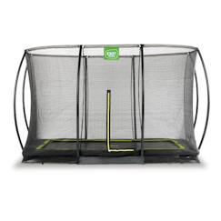 Jouet-Jeux de plein air-Trampoline enterré rectangulaire 244x366cm avec filet