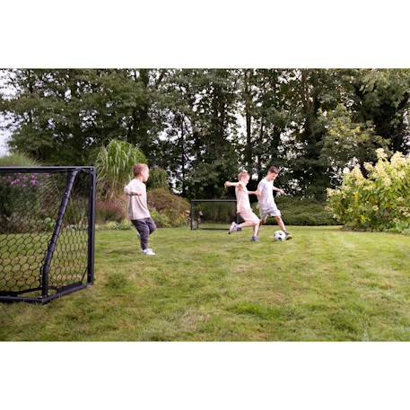 But de football en aluminium compact 120x80cm pour jardin Blanc+Noir 8 - vertbaudet enfant 