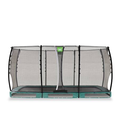 Trampoline semi-enterré rectangulaire 244x427cm avec filet de sécurité Noir+Vert 7 - vertbaudet enfant 