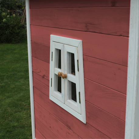 Maisonnette en bois de jardin compacte pour enfant dès 3 ans Rouge 4 - vertbaudet enfant 