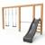 Structure de jeux en bois balançoire toboggan et barre fixe 433cm Naturel 1 - vertbaudet enfant 