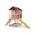 Maisonnette en bois sur pilotis avec bac à sable et toboggan Rouge 1 - vertbaudet enfant 
