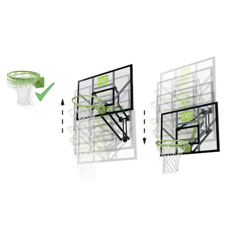 Panneau de basket avec cercle dunk pour jardin enfant Vert/noir 2 - vertbaudet enfant 