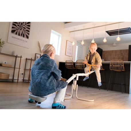 Balançoire à bascule rotative premier âge pour jardin Pastel 2 - vertbaudet enfant 
