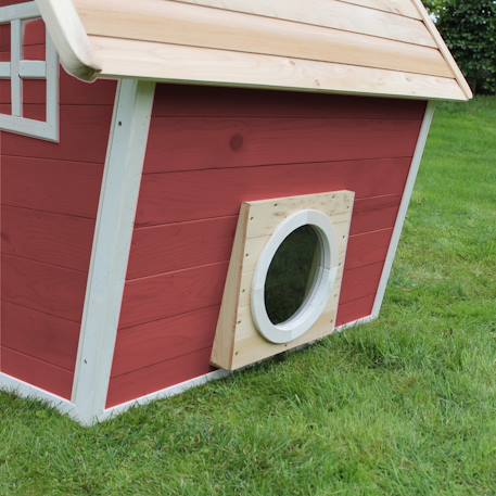 Maisonnette en bois de jardin compacte pour enfant dès 3 ans Rouge 5 - vertbaudet enfant 