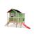 Maisonnette en bois sur pilotis toboggan et extension jardin Vert 2 - vertbaudet enfant 