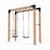 Barre de singe en bois avec balançoire double pour jardin Naturel 1 - vertbaudet enfant 