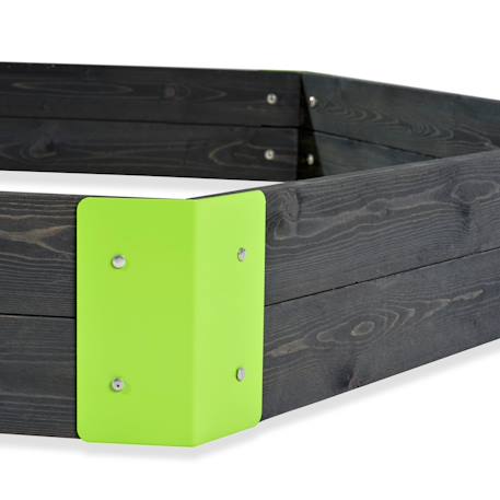 Bac à sable en bois hexagonal pour jardin enfant Gris 3 - vertbaudet enfant 