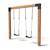 Balançoire double en bois robuste 230cm pour enfants dès 3 ans Naturel 1 - vertbaudet enfant 