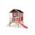 Maisonnette en bois sur pilotis avec toboggan et échelle Rouge 2 - vertbaudet enfant 