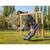 Balançoire en bois avec toboggan et anneaux de gym 294cm Naturel 3 - vertbaudet enfant 