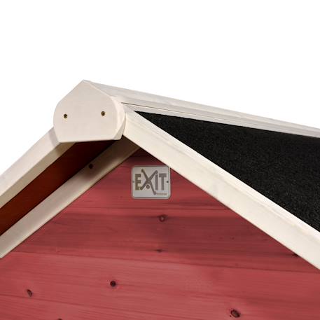 Maisonnette en bois sur pilotis avec toboggan et échelle Rouge 6 - vertbaudet enfant 