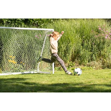 But de football en aluminium léger 180x120cm pour jardin Blanc+Noir 3 - vertbaudet enfant 