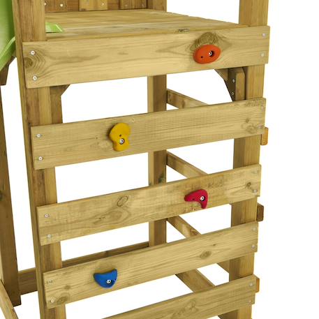 Aire de jeux bois enfant : plateforme 120 cm avec toboggan walli Vert 6 - vertbaudet enfant 