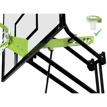Panneau de basket avec cercle dunk pour jardin enfant Vert/noir 4 - vertbaudet enfant 