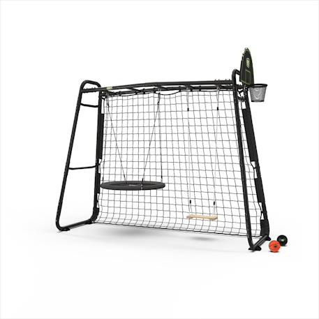 Structure de jeux sport barre de singe et balançoire 331cm jardin Noir 1 - vertbaudet enfant 