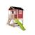 Maisonnette en bois sur pilotis avec bac à sable et toboggan Rouge 3 - vertbaudet enfant 