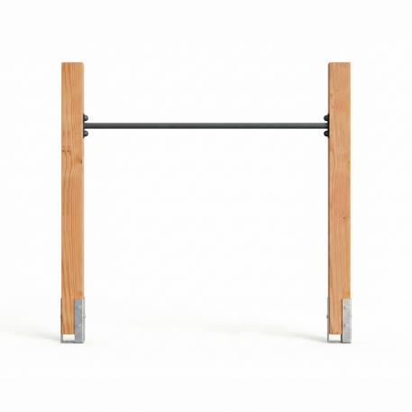 Barre fixe en bois robuste pour jardin enfant 147cm Naturel 2 - vertbaudet enfant 