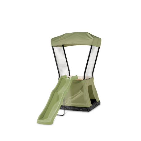 Aire de jeux avec toboggan et tente de jeux pour jardin Vert/noir 1 - vertbaudet enfant 