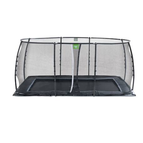 Trampoline enterré au ras du sol rectangulaire 275x458cm avec filet Noir 1 - vertbaudet enfant 