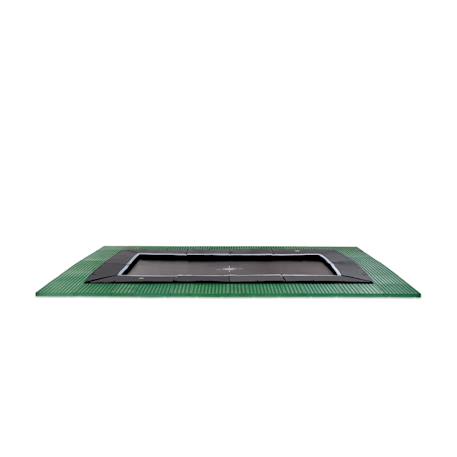 Trampoline enterré au ras du sol rectangulaire 244x427cm avec dalles Noir 2 - vertbaudet enfant 