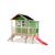 Maisonnette en bois sur pilotis toboggan et extension jardin Vert 1 - vertbaudet enfant 