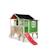 Maisonnette en bois sur pilotis toboggan et extension jardin Vert 3 - vertbaudet enfant 