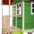 Maisonnette en bois sur pilotis avec bac à sable et toboggan Vert 4 - vertbaudet enfant 