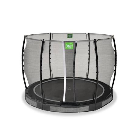 Trampoline semi-enterré rond ø305cm avec filet de sécurité Noir+Vert 6 - vertbaudet enfant 