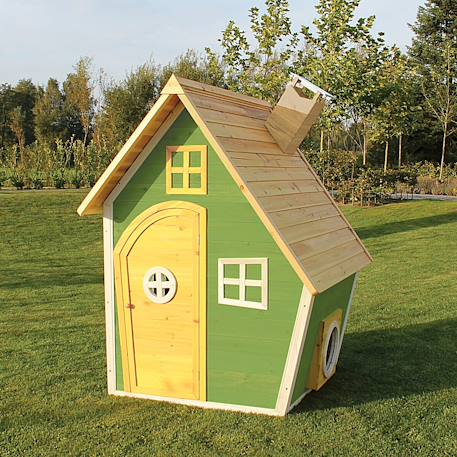 Maisonnette en bois de jardin compacte pour enfant dès 3 ans Vert 4 - vertbaudet enfant 