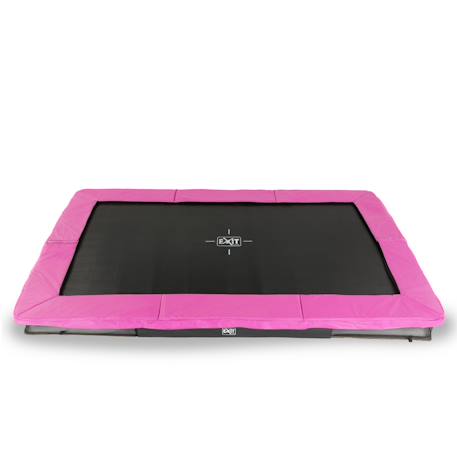 Trampoline enterré rectangulaire 244x366cm Noir+Rose+Vert 6 - vertbaudet enfant 