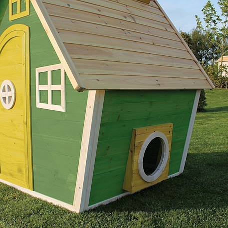 Maisonnette en bois de jardin compacte pour enfant dès 3 ans Vert 5 - vertbaudet enfant 