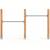 Double barre fixe en bois robuste pour jardin enfant 283cm Naturel 2 - vertbaudet enfant 
