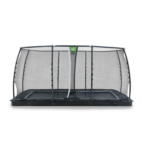 Trampoline enterré au ras du sol rectangulaire 244x427cm avec filet Noir 2 - vertbaudet enfant 