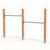 Double barre fixe en bois robuste pour jardin enfant 283cm Naturel 1 - vertbaudet enfant 