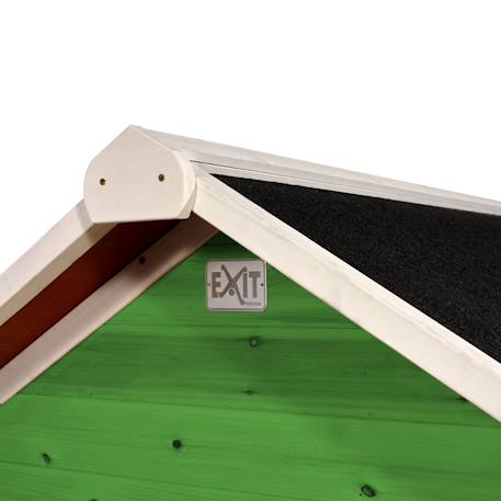 Maisonnette en bois sur pilotis avec bac à sable et toboggan Vert 6 - vertbaudet enfant 