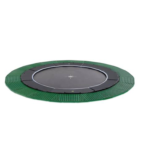 Trampoline enterré au ras du sol rond ø427cm avec dalles de sécurité Noir 1 - vertbaudet enfant 