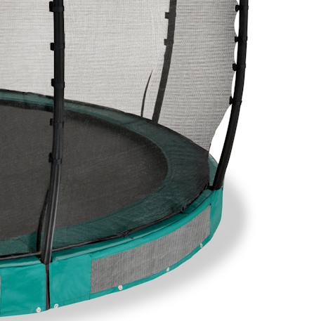 Trampoline semi-enterré rond ø305cm avec filet de sécurité Noir+Vert 10 - vertbaudet enfant 
