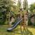 Balançoire en bois avec toboggan et anneaux de gym 297cm Naturel 3 - vertbaudet enfant 
