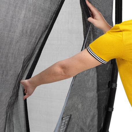 Trampoline enterré au ras du sol rectangulaire 305x519cm avec filet Noir 5 - vertbaudet enfant 