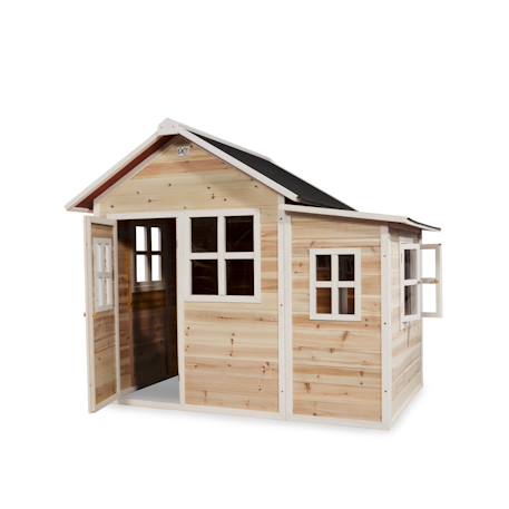 Maisonnette en bois avec extension modulable pour jardin Naturel 2 - vertbaudet enfant 