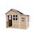 Maisonnette en bois avec extension modulable pour jardin Naturel 2 - vertbaudet enfant 