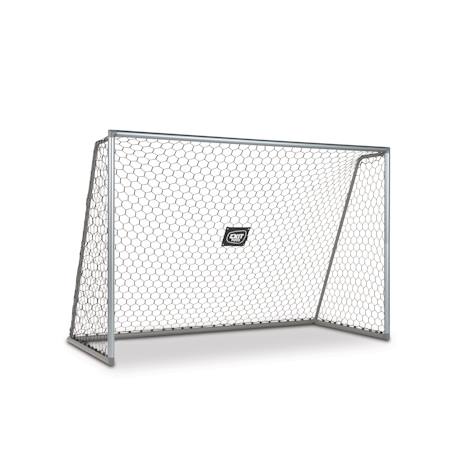 But de football en aluminium 300x200cm pour jardin Argent matt+Blanc+Noir 2 - vertbaudet enfant 